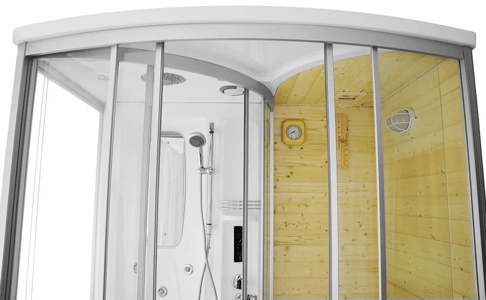 M-SPA - Suchá parná sauna s hydromasážnou funkciou 165 x 105 x 215 cm (MSPA1706-TRIO)