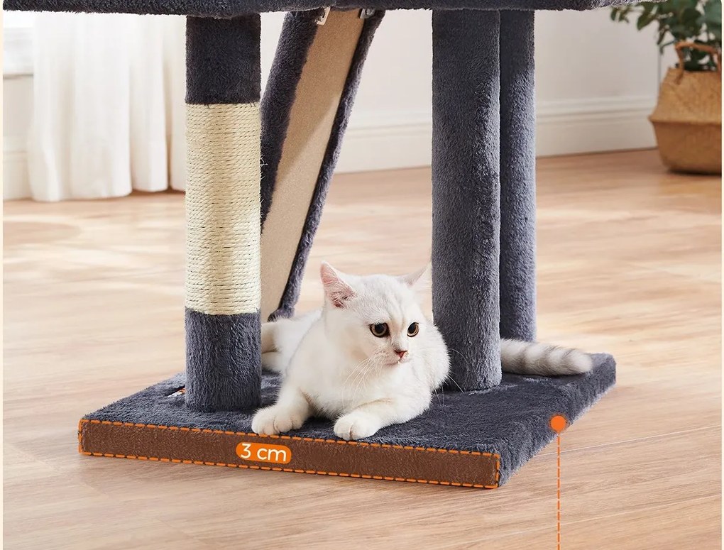 Škrabadlo pre mačky Elissa sivé