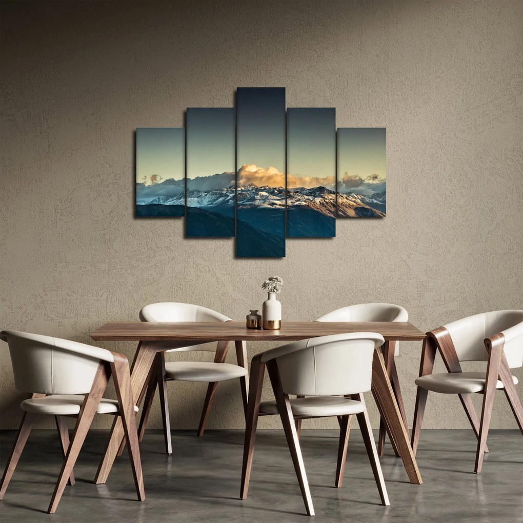 Obraz - vrcholky veľhôr (150x105 cm)