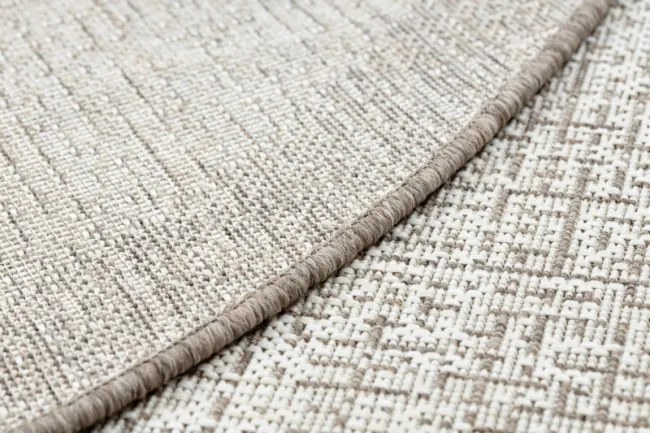 Koberec SIZAL FLOORLUX kruh 20401 Ramka šampan/taupe