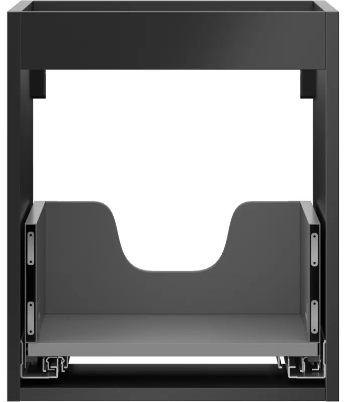 Mexen Box-A, závesná skrinka 40 cm, 1 zásuvka, čierna matná, 91AX0-0400-470-1-71