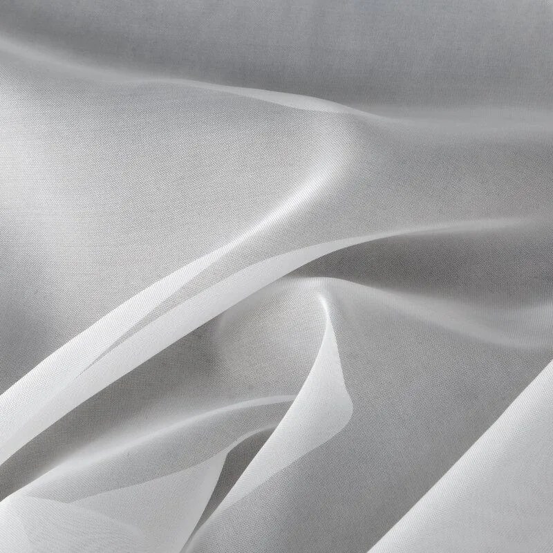 Biela voálová záclona na páske LUCIA 140x270 cm