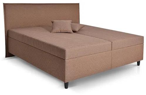 Čalúnená posteľ Ariana 180x200, hnedá, vrátane matraca