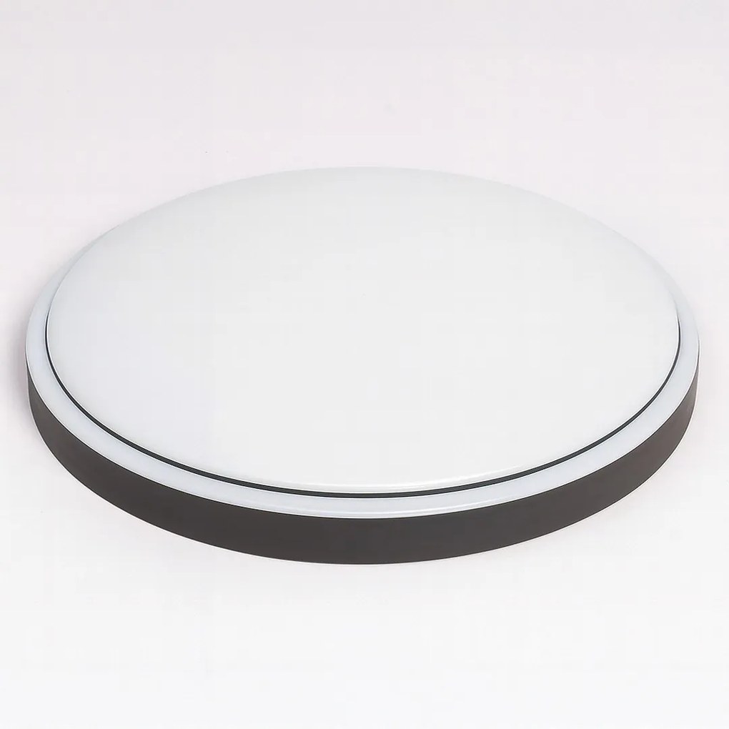 Stropné svietidlo Liria, 1x biele plastové tienidlo, (fi 39cm), b