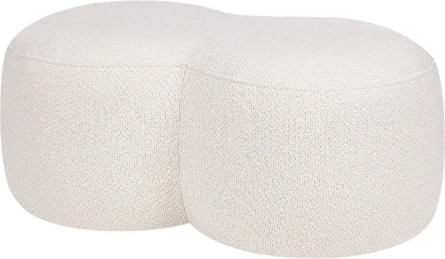 Béžový taburet z textílie buklé Umbo – noo.ma