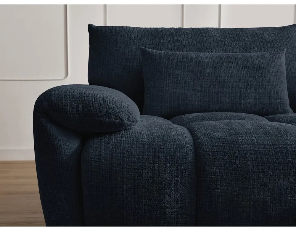 Tmavomodrá ženilková pohovka 264 cm Ivane – Bobochic Paris