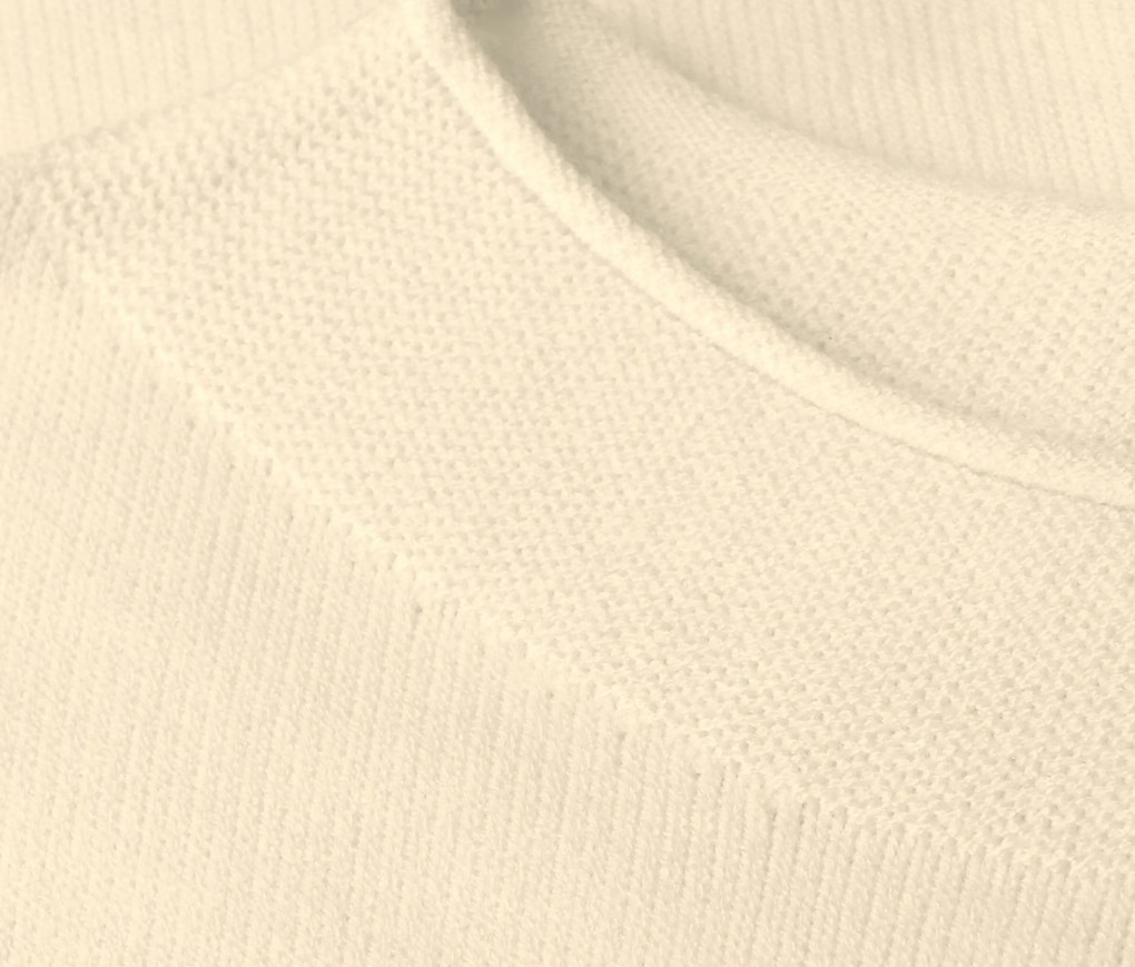 Street One pletený pulóver so zvinutým lemom, béžový