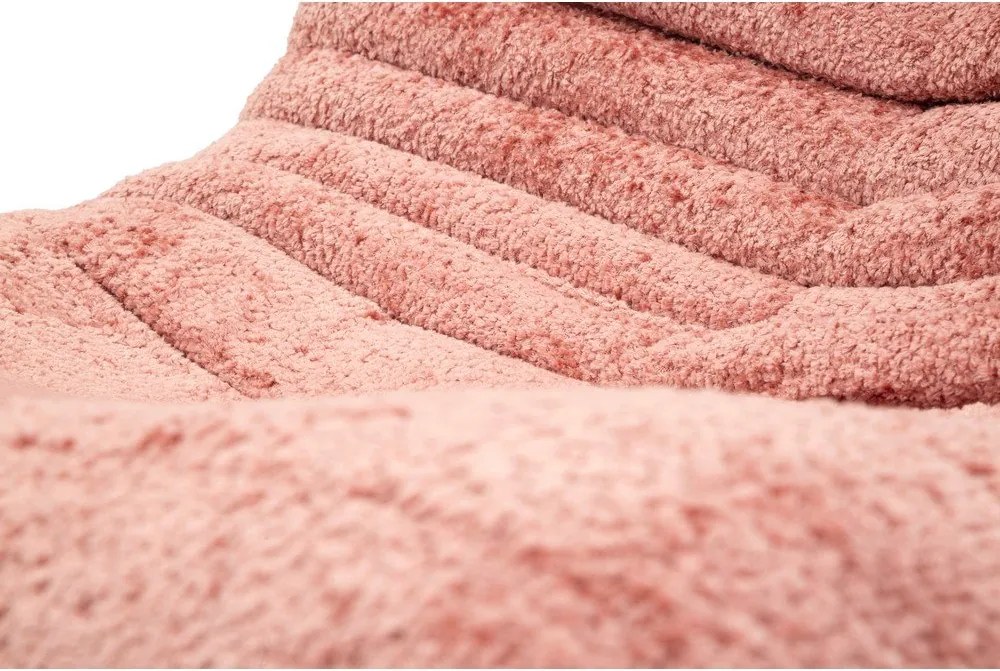 Ružový sedací vak z textílie buklé Mask – Mauro Ferretti