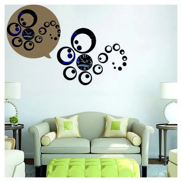 Nástenné hodiny veľké, hodiny na stenu, moderné hodiny l 3D hodiny IA-091-S 114-S 113-S HEU+