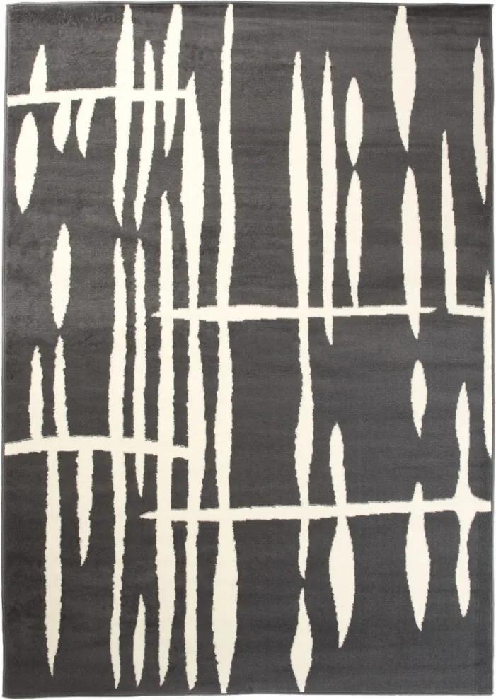 Kusový koberec PP Kiara tmavo sivý, Velikosti 130x190cm