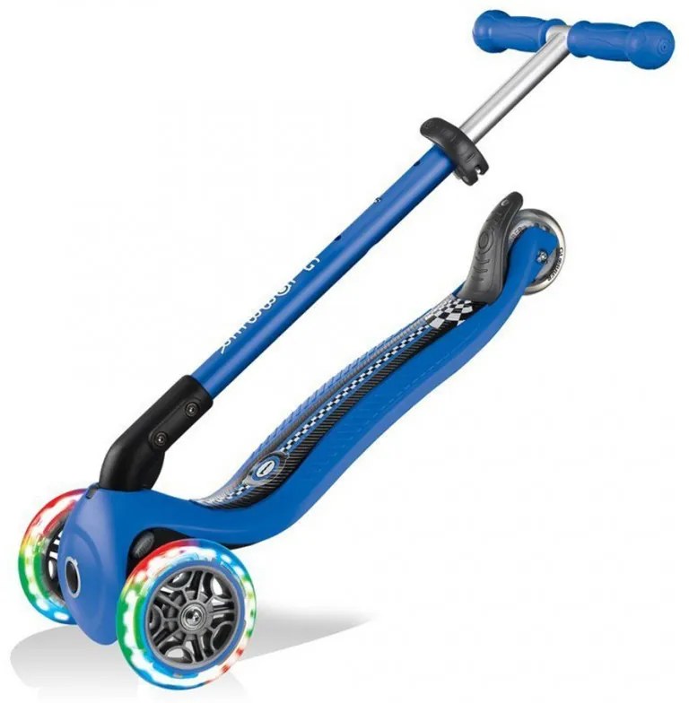 Trojkolesová kolobežka Smj Lights Racing 434-100 - modrá