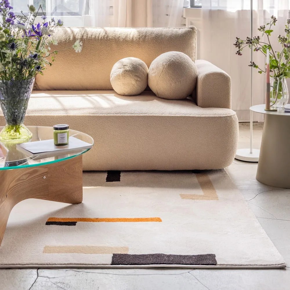 Oranžový/krémový koberec 120x180 cm Linea – Universal