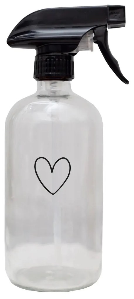 Eulenschnitt Sklenený rozprašovač Heart Transparent 500 ml