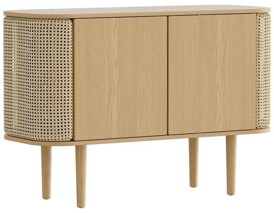 Nízka komoda v dekore duba v prírodnej farbe 109x75 cm Treasures – UMAGE