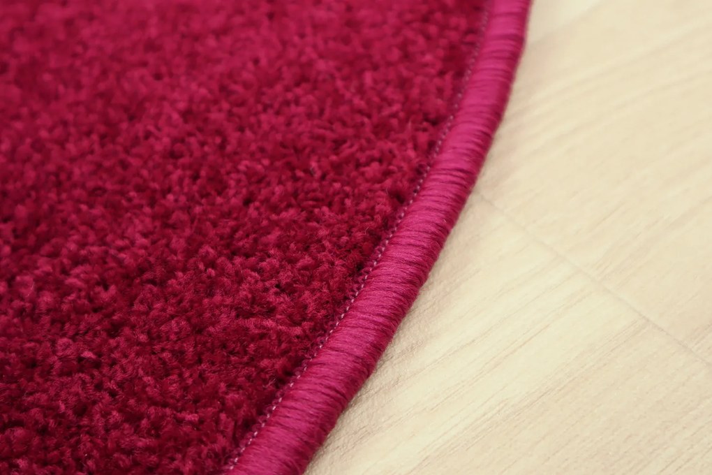 Vopi, DOPREDAJ: 100x100 (průměr) kruh cm Vánoční kusový koberec Eton vínově červený kruh, 100x100 (priemer) kruh, červená, detská izba