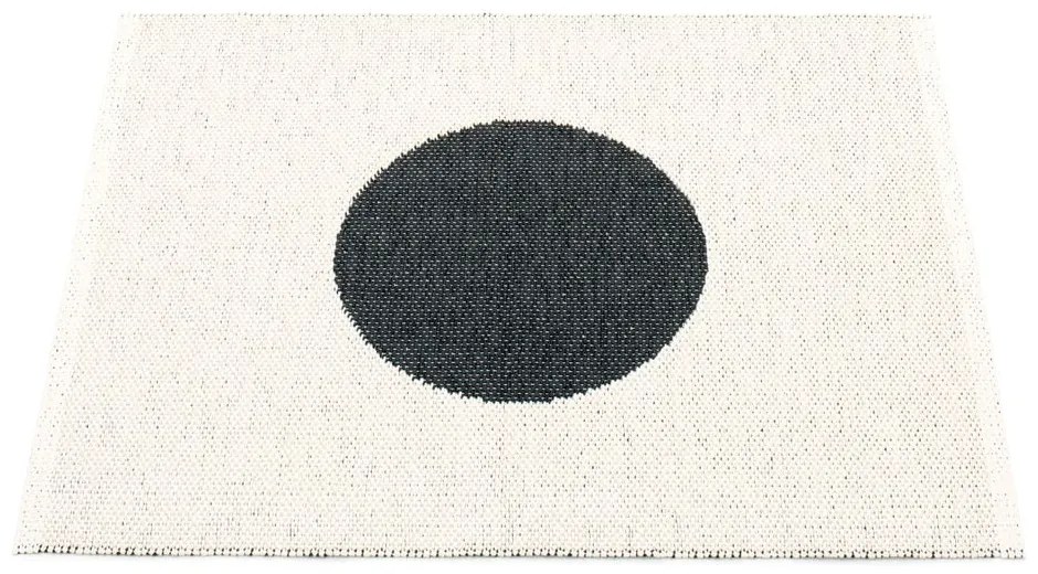 Čierno-biely vnútorný a vonkajší koberec 70x90 cm Vera Black – Pappelina