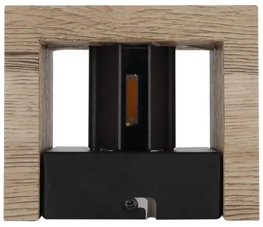 Globo 15553W1W - LED Nástenné svietidlo ALINA LED/8W/230V hnedá