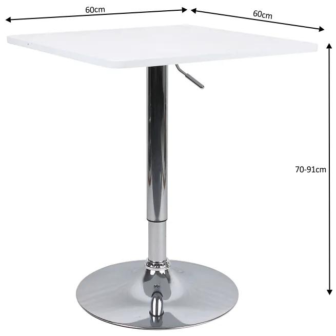 Barový stôl Freya (biela) (pre 4 osoby). Vlastná spoľahlivá doprava až k Vám domov. 1034668