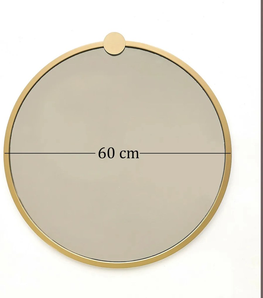 Zrkadlo Gold Metal Ayna 60 cm