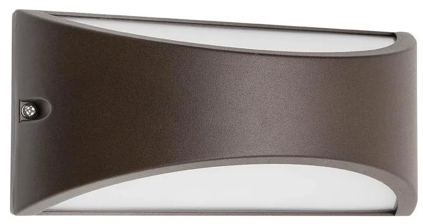 Redo 90192 - LED Vonkajšie nástenné svietidlo SCUDO LED/10W/230V 3000K IP54 hnedá