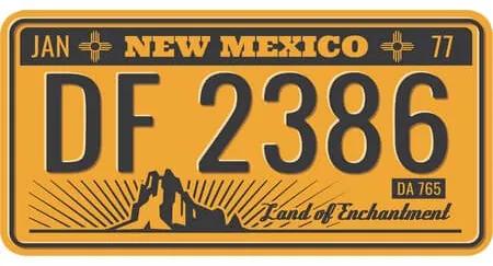 Ceduľa USA značky - New Mexico