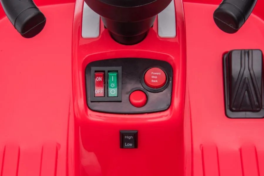 LEAN CARS Batériové vozidlo GTS1166 LED svetlá diaľkové ovládanie červené