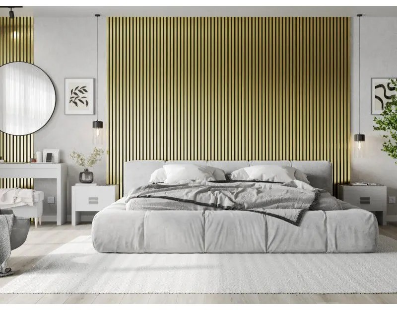 Mexen Lam-B, stenové lamely 275 × 31,5 cm, HDF doska 4 mm, zlatá, S100-275317-2812-057