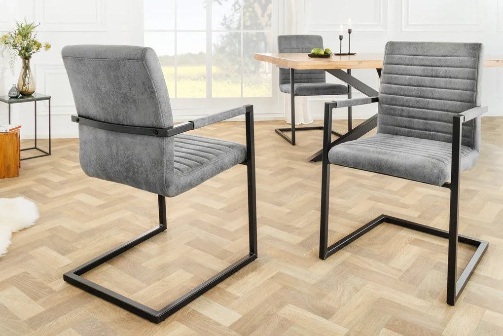 Dizajnová stolička LOFT kamenná sivá