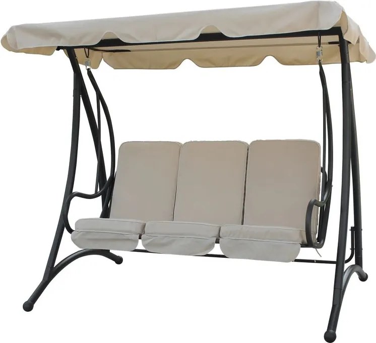 Záhradná hojdačka QENA, max. 300 kg, 201x123x172 cm