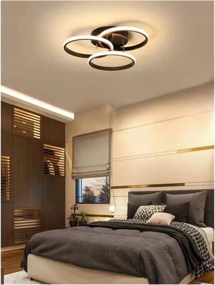 LED stropné svietidlo LED/38W/230V čierna