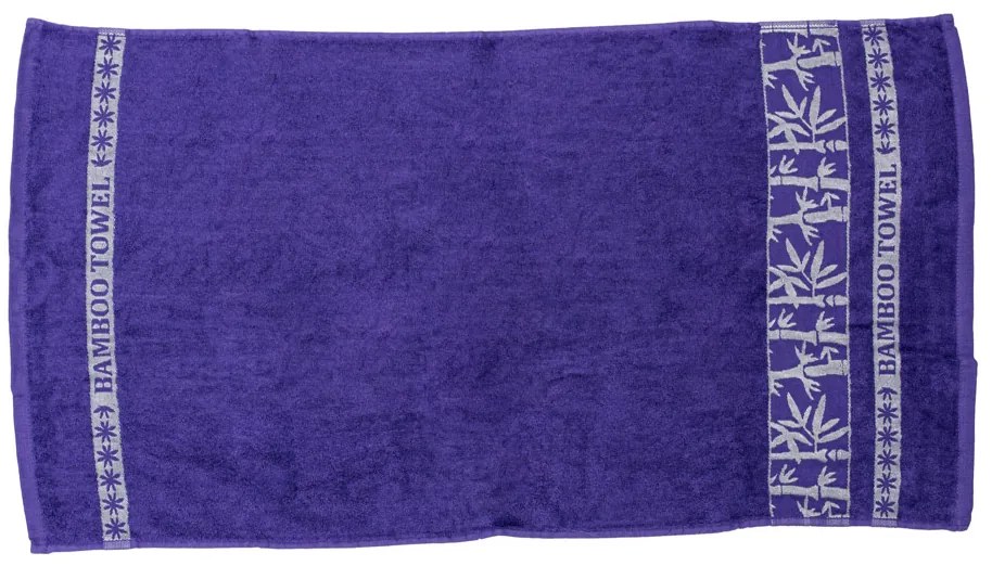 Bambusová osuška BAMBOO 70x140 cm fialová, 70% bambus | 30% bavlna
