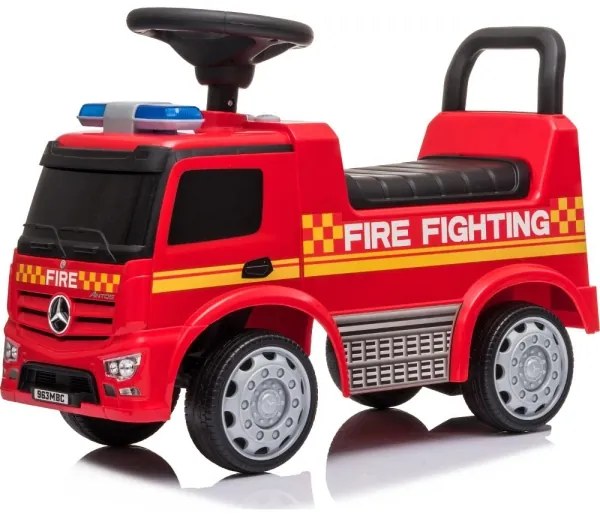 Odrážadlo Mercedes Hasiči 2xAA červená