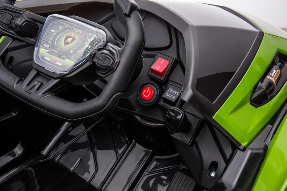 LEAN CARS Elektrické autíčko Lamborghini GT HL528 LED svetlá MP3 zelené