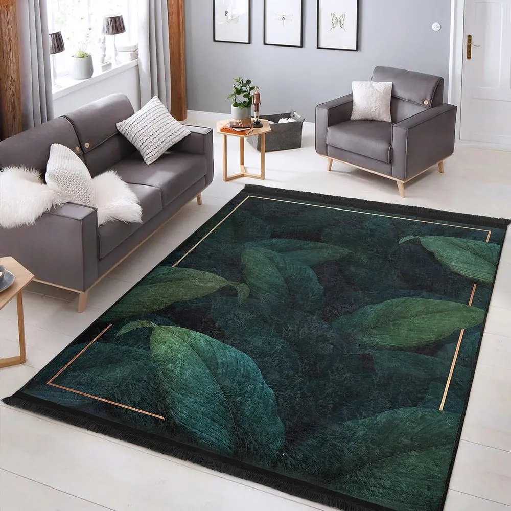 Prateľný koberec v petrolejovej farbe 160x230 cm Unique – Mila Home