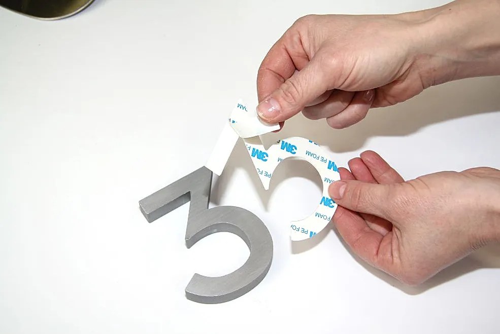 Domová číslica RICHTER 3D RN.100LV (čierna matná), RICHTER Čierna matná