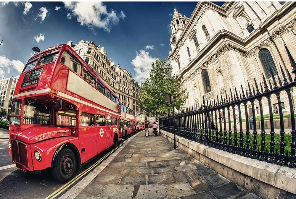 Dimex SK Fototapeta Londýnsky poschodový autobus 3 rôzne rozmery XL - š-375 x v-250 cm
