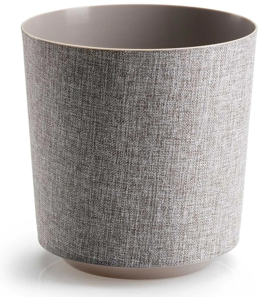 PLASTOVÝ KVETINÁČ ALOE TX 19,5X20 CM BÉŽOVÁ