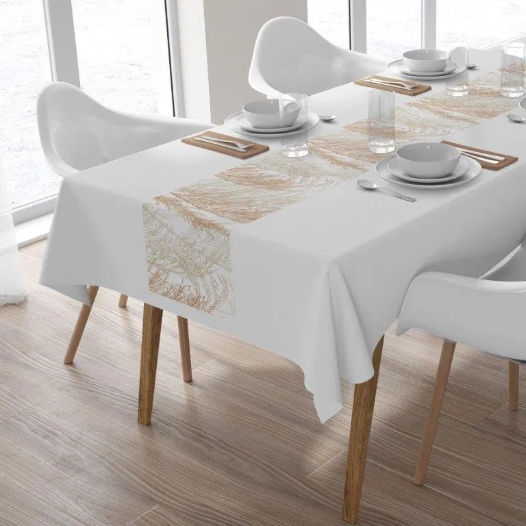 Elegantný béžový behúň na stôl – univerzálny doplnok do jedálne