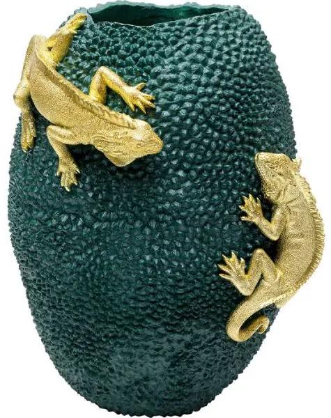 Chameleon Jack Fruit váza zelená/zlatá