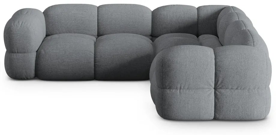 Sivá rohová pohovka Loretto – Cosmopolitan Design