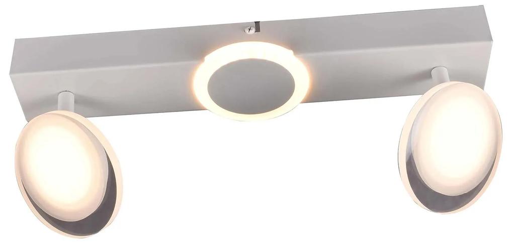 Stropné LED svietidlo Meriza, 2-plameňové, biela