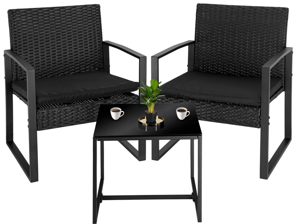 Zahradní sestava Coffi černá