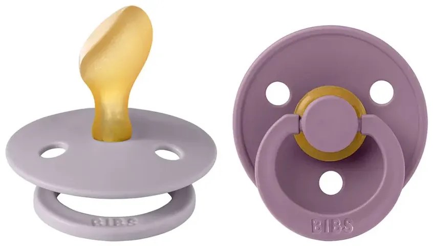 BIBS Colour anatomické cumlíky, kaučuk 2ks - veľkosť 2 - Fossil grey Mauve
