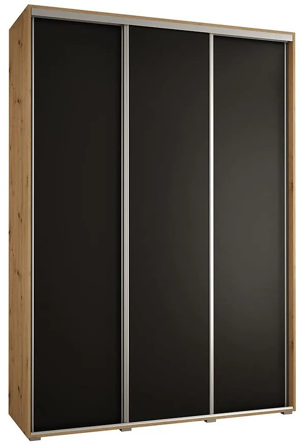 Skriňa 45 Canaris 1 190 artisan/čierna/silver