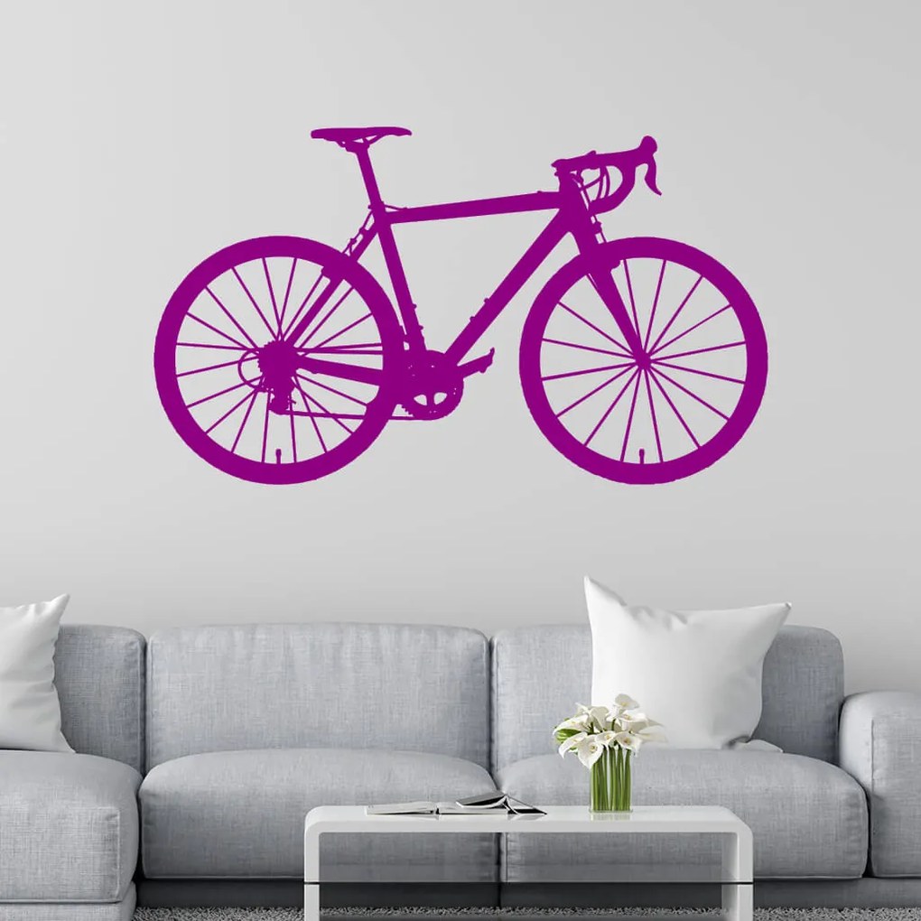 Veselá Stena Samolepka Bicykel Farba: hnědá, Veľkosť: 100 x 58 cm