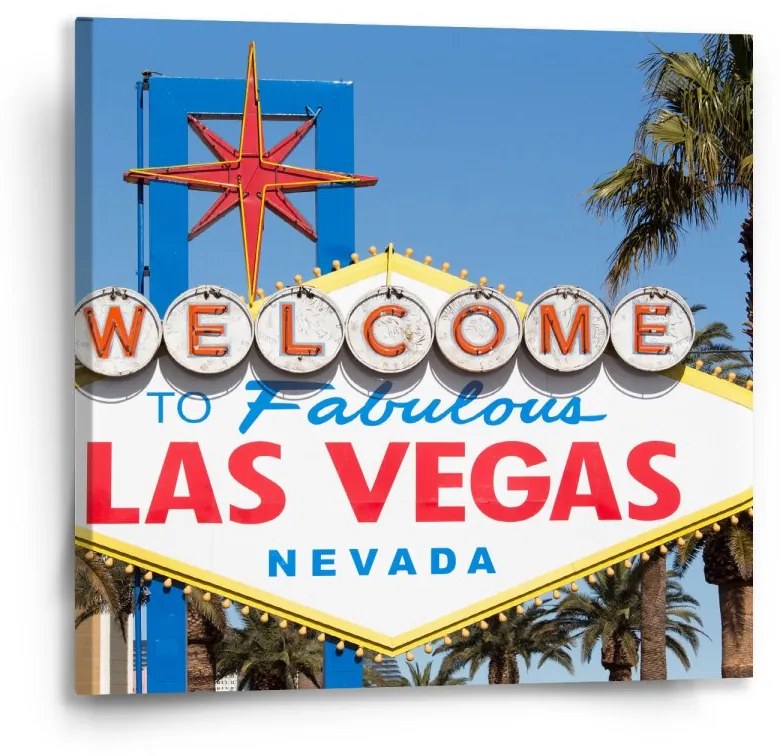 Sablio Obraz Welcome to Las Vegas - 50x50 cm