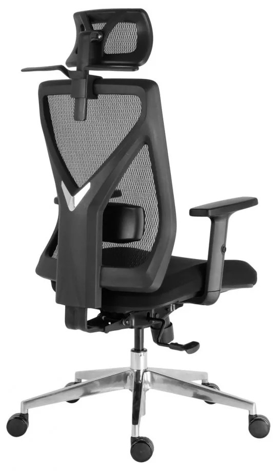 Kancelárska ergonomická stolička Neoseat JERROD — čierna, nosnosť 150 kg
