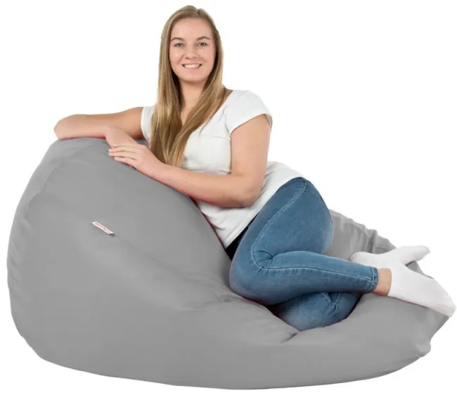 Sedací vak SAKO svetlosivý ekokoža