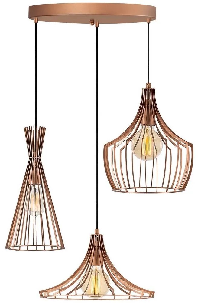 Luster na lanku MEZOPOTAMYA 3xE27/40W/230V