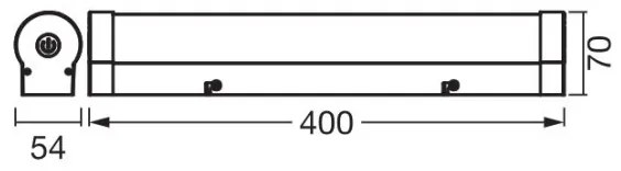 Ledvance - LED Stmievateľné osvetlenie zrkadla ORBIS TUBE LED/9W/230V 40 cm IP44